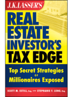 J.K. Lasser's Real Estate Investors Tax Edge: Top Secret Strategies of Millionaires Exposed 