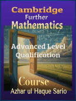 Cambridge Further Mathematics Course: Advanced Level Qualification