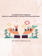 "Leading with Integrity: Ethical Leadership in Social Entrepreneurship.": Social Entrepreneurship