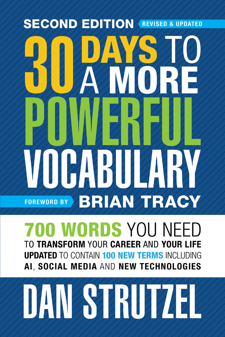 30 Days to a More Powerful Vocabulary Second Edition by Dan Strutzel ...