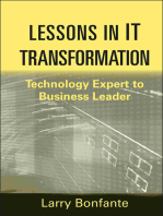 Lessons in IT Transformation: Technology Expert to Business Leader