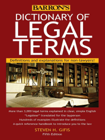 Dictionary of Legal Terms: Definitions and Explanations for Non