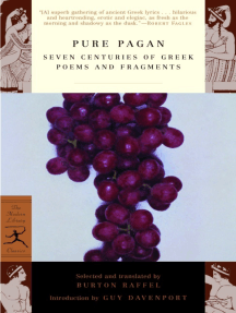 Pure Pagan: Seven Centuries of Greek Poems and Fragments