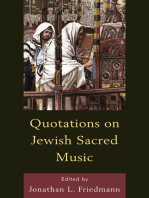 Quotations on Jewish Sacred Music