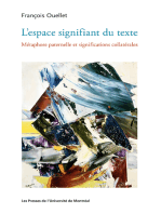 L' ESPACE SIGNIFIANT DU TEXTE: Métaphore paternelle et significations collatérales