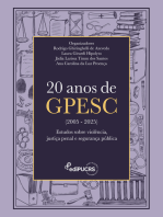 20 anos de GPESC (2005-2025):: Estudos sobre violência, justiça penal e segurança pública