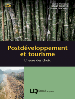 Postdéveloppement et tourisme: L'heure des choix