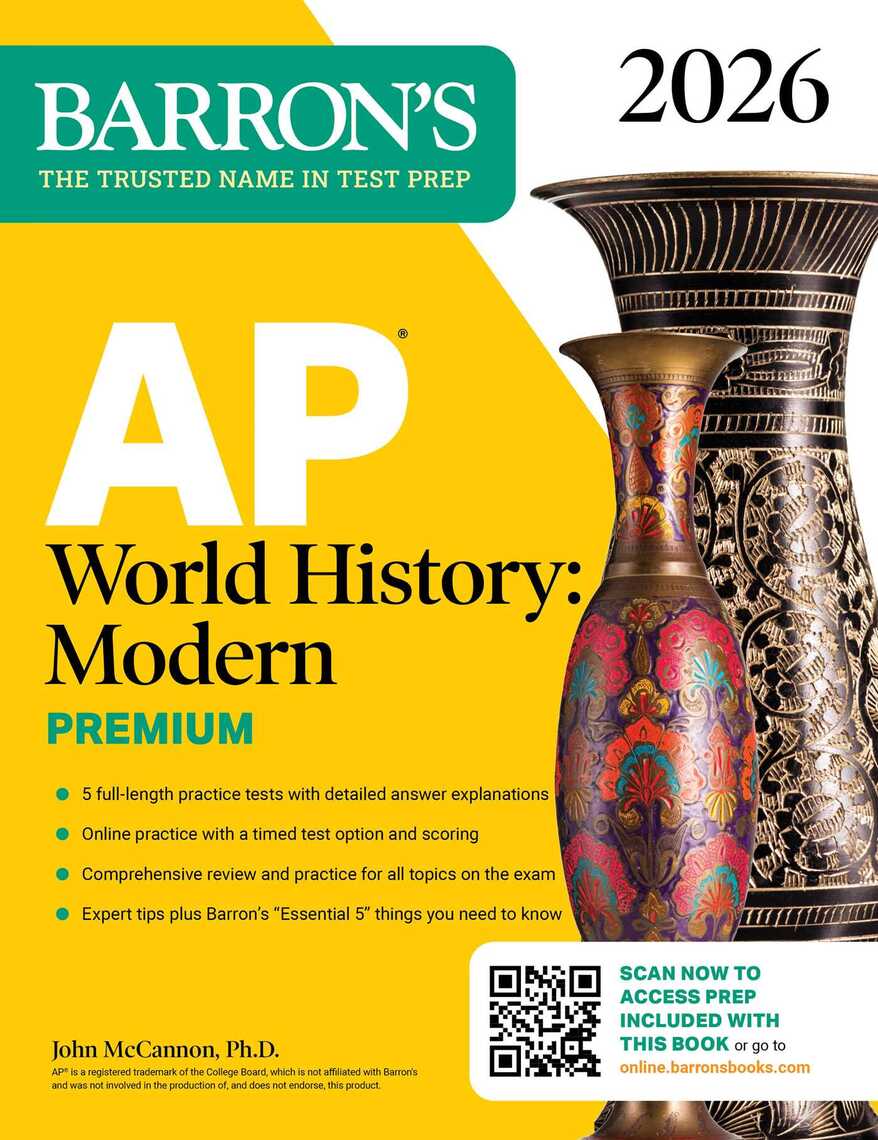 AP World History: Modern Premium, 2026: Prep Book With 5 Practice Tests + Comprehensive Review ...