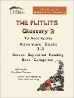 THE FLITLITS, Glossary 3, To Accompany Adventure Books 1-3, Serves Supported Reading Book Categories, U.K. English Version
