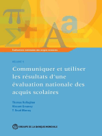 Évaluations nationales des acquis scolaires, Volume 5: Communiquer et utiliser les résultats d'une évaluation nationale des acquis scolaires
