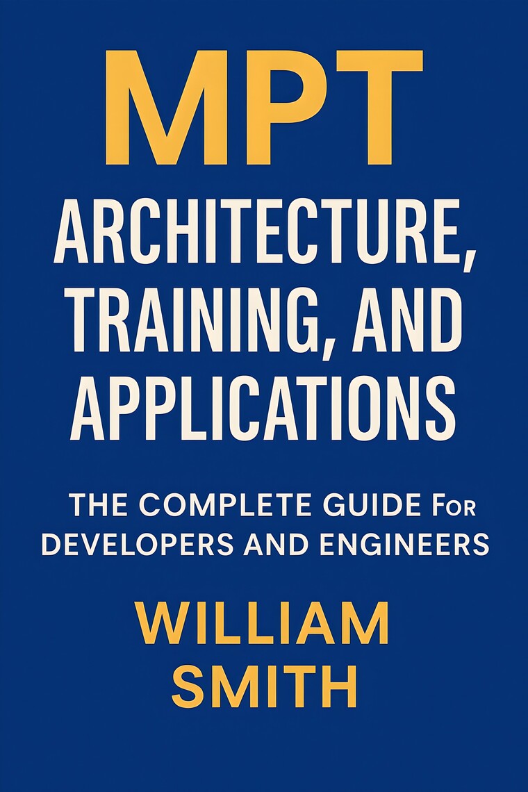 MPT: Architecture, Training, and Applications by William Smith (Ebook ...