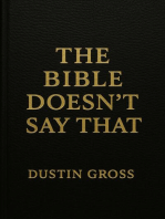 The Bible Doesn’t Say That