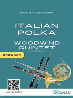 Sheet Music for Woodwind Quintet / Ensemble "Italian Polka" score & parts