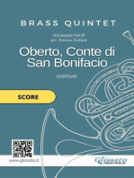 Oberto, Conte di San Bonifacio - Brass Quintet (score): Overture