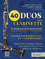 40 Duos pour Clarinette, Faciles pour débutants et intermédiaires