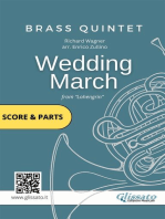 Brass Quintet/Ensemble: Wedding March by Wagner (score & parts): Lohengrin