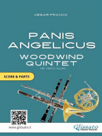 Sheet Music for Woodwind Quintet / Ensemble "Panis Angelicus" score & parts: for intermediate players