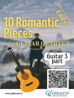 Guitar 3 part of "10 Romantic Pieces" for Guitar Quartet