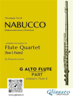 Alto Flute in G optional part of "Nabucco" overture for Flute Quartet