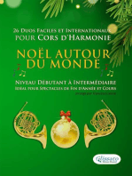 Noël autour du monde - 26 Duos Faciles et Internationaux pour Cors d'Harmonie: Niveau Débutant à Intermédiaire - Idéal pour Spectacles de Fin d'Année et Cours