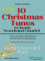 French Horn in F part of "10 Christmas Tunes" for Flex Woodwind Quartet