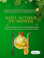 Noël autour du monde - 26 Duos Faciles et Internationaux pour Clarinette et Saxophone Alto