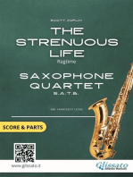 Saxophone Quartet "The Strenuous Life" by Scott Joplin (score & parts): ragtime for intermediate players